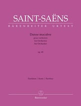 Danse Macabre, Op. 40 Orchestra Scores/Parts sheet music cover